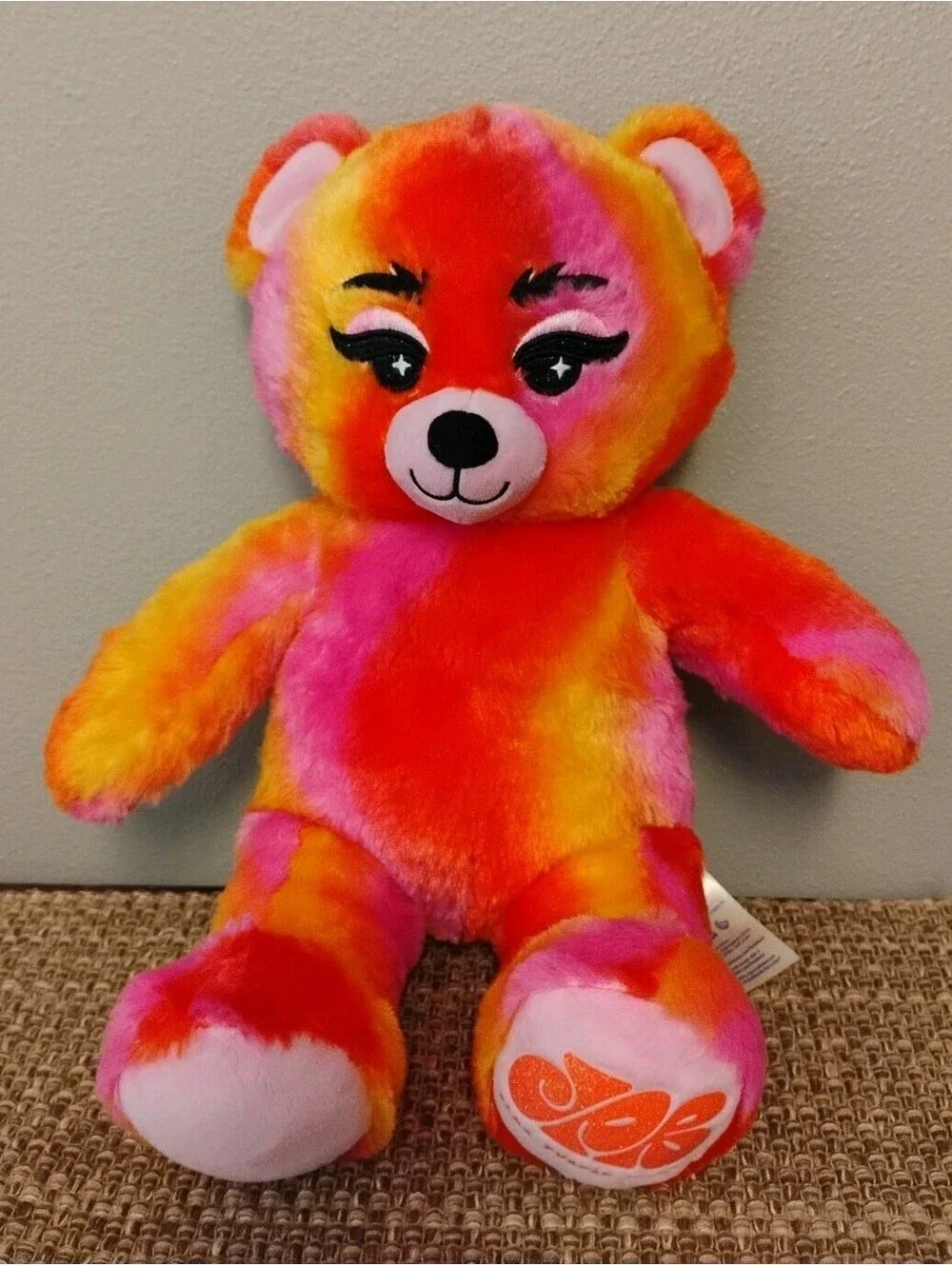 Hippie Vibe Out Bear by Jade Purple Brown Build A Bear BAB Grateful Dead